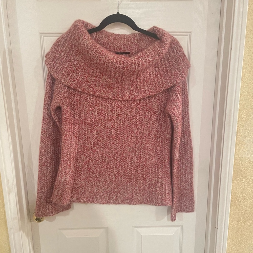 Elie Tahari 100% Cashmere Off Shoulder Sweater